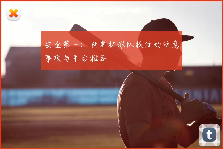 安全第一:世界杯球队投注的注意事项与平台推荐