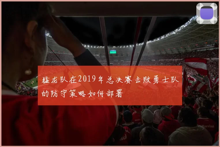 猛龙队在2019年总决赛击败勇士队的防守策略如何部署